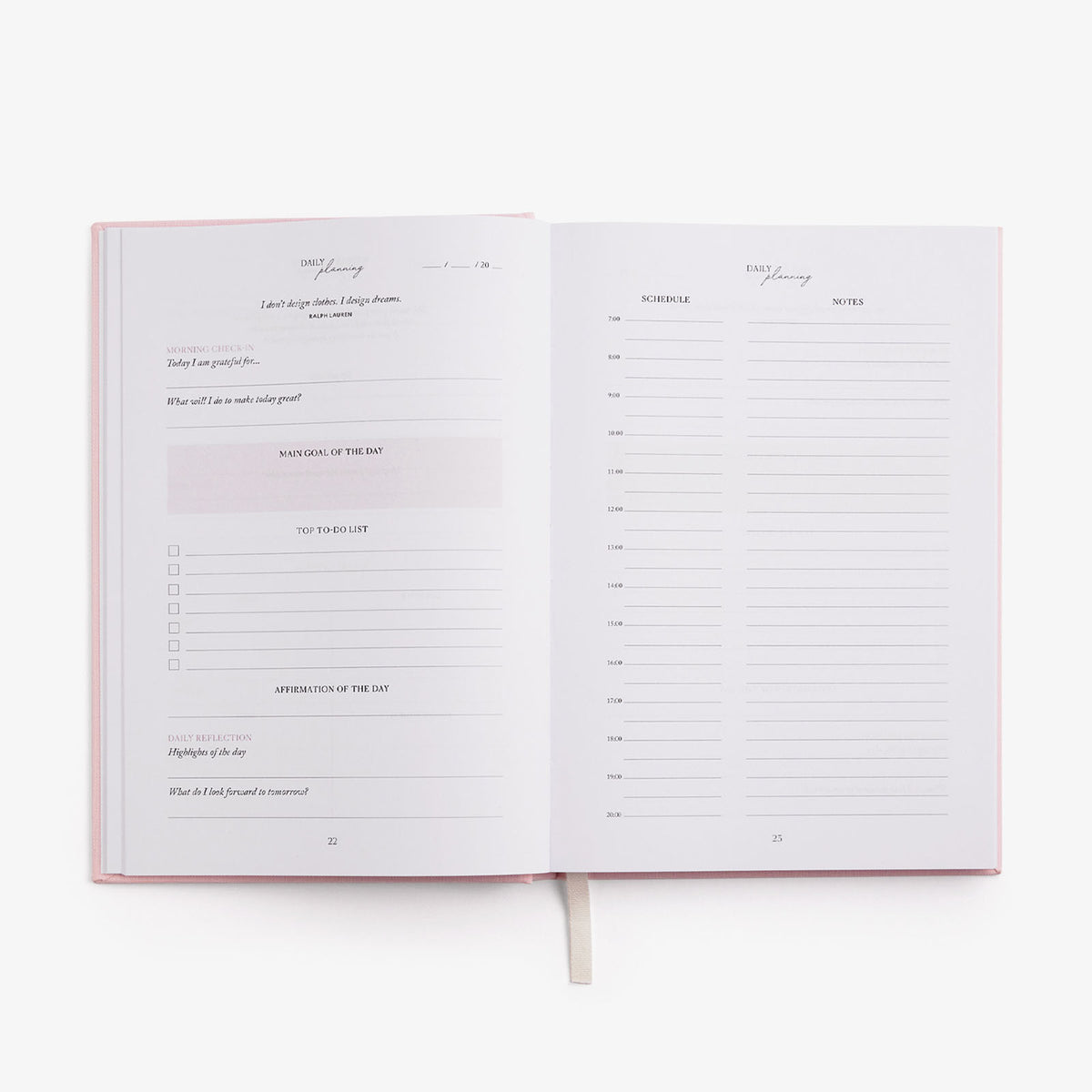 Life & Style Planner by Leonie Hanne - Intelligent Change - Light Pink