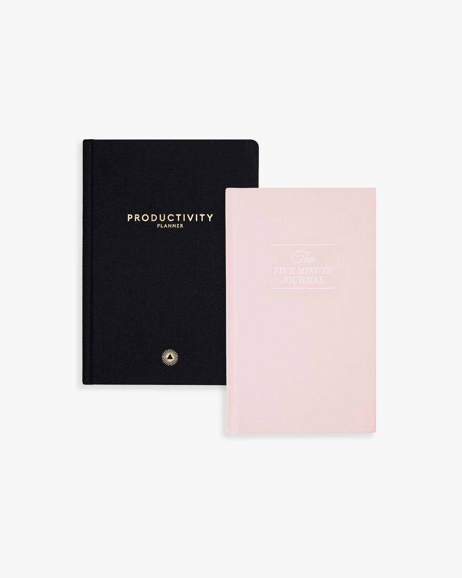 Duo Bundle: The Five Minute Journal and Productivity Planner - Blush Pink