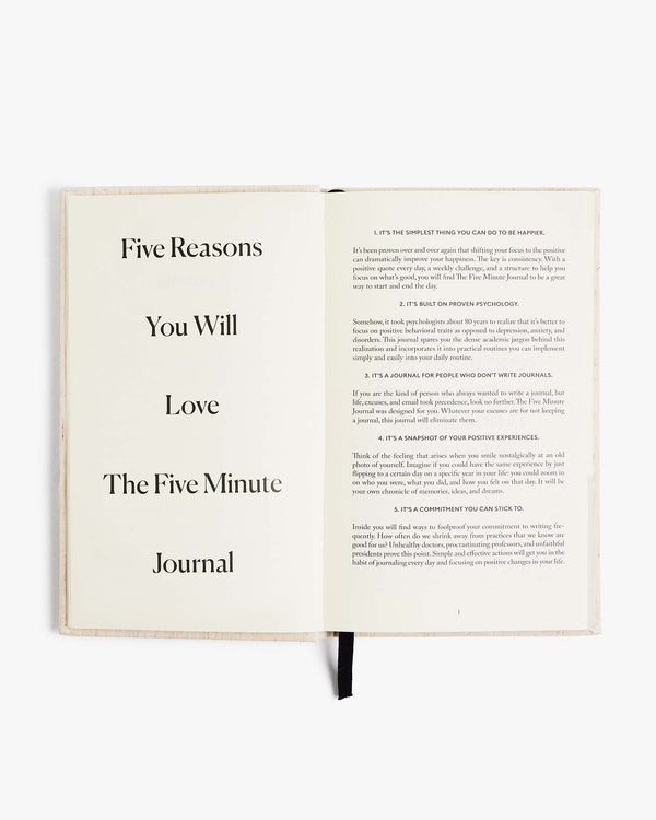 The Five Minute Journal: A Happier You in 5 Minutes a Day : :  Office Products